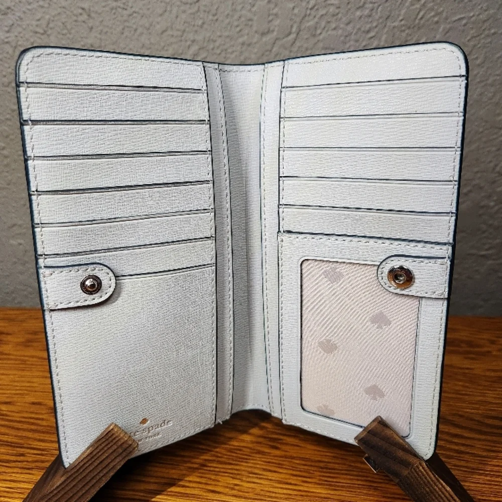 kate spade Leather Zip Slim Wallet - Picture 7 of 7